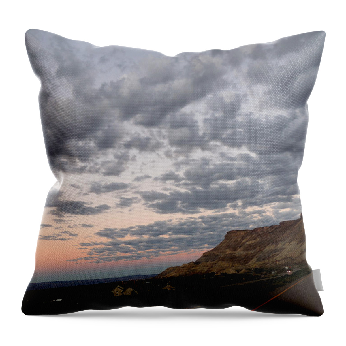 Colorado Throw Pillow featuring the photograph Colorado Sunrise I-70 0212 by Andrew Chambers