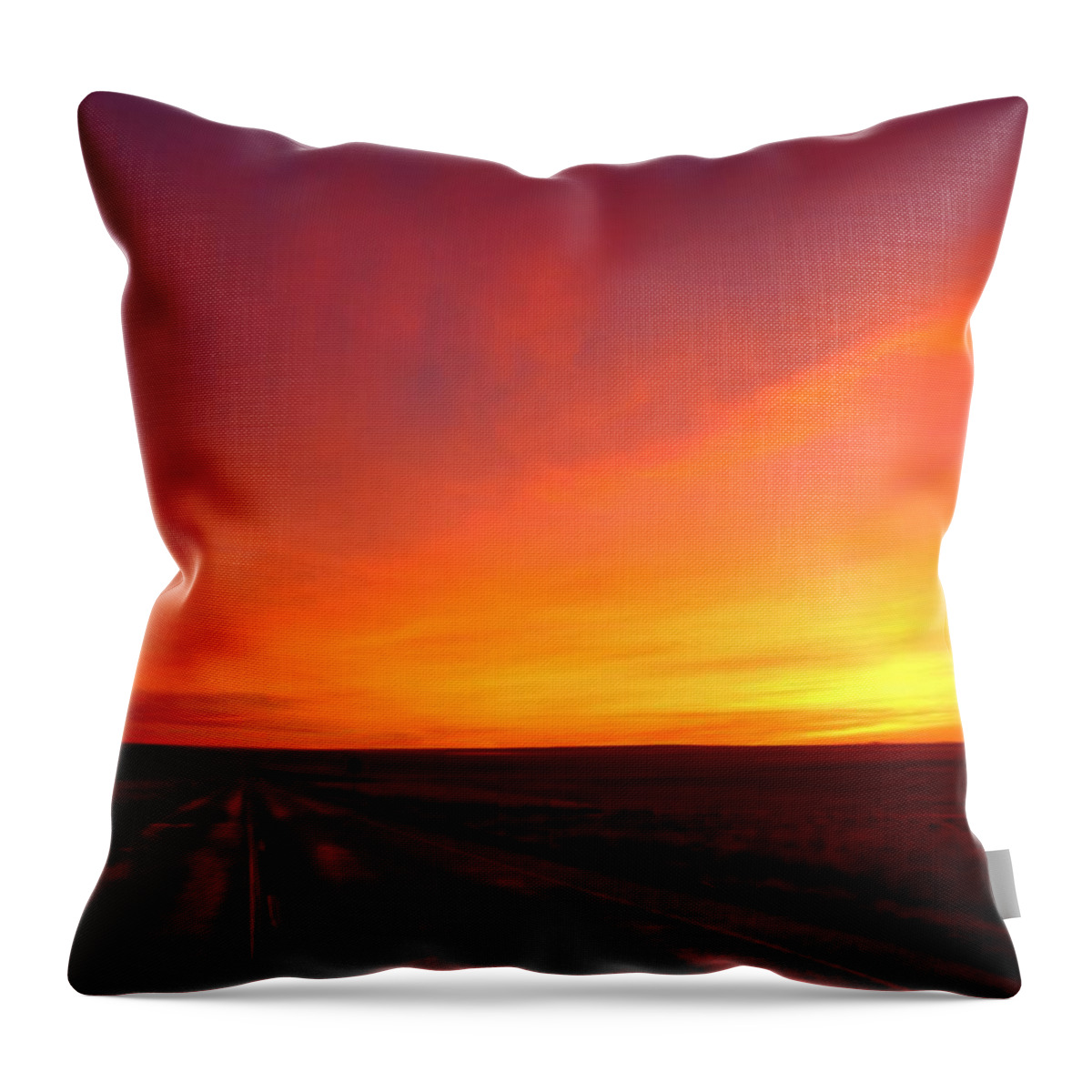Bright Colors Throw Pillow featuring the photograph Colored morning by Lynn Hopwood
