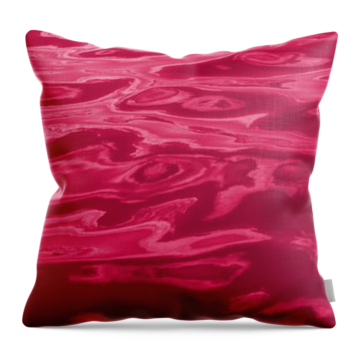 Wall Art Throw Pillow featuring the photograph Colored Wave Long Maroon by Stephen Jorgensen