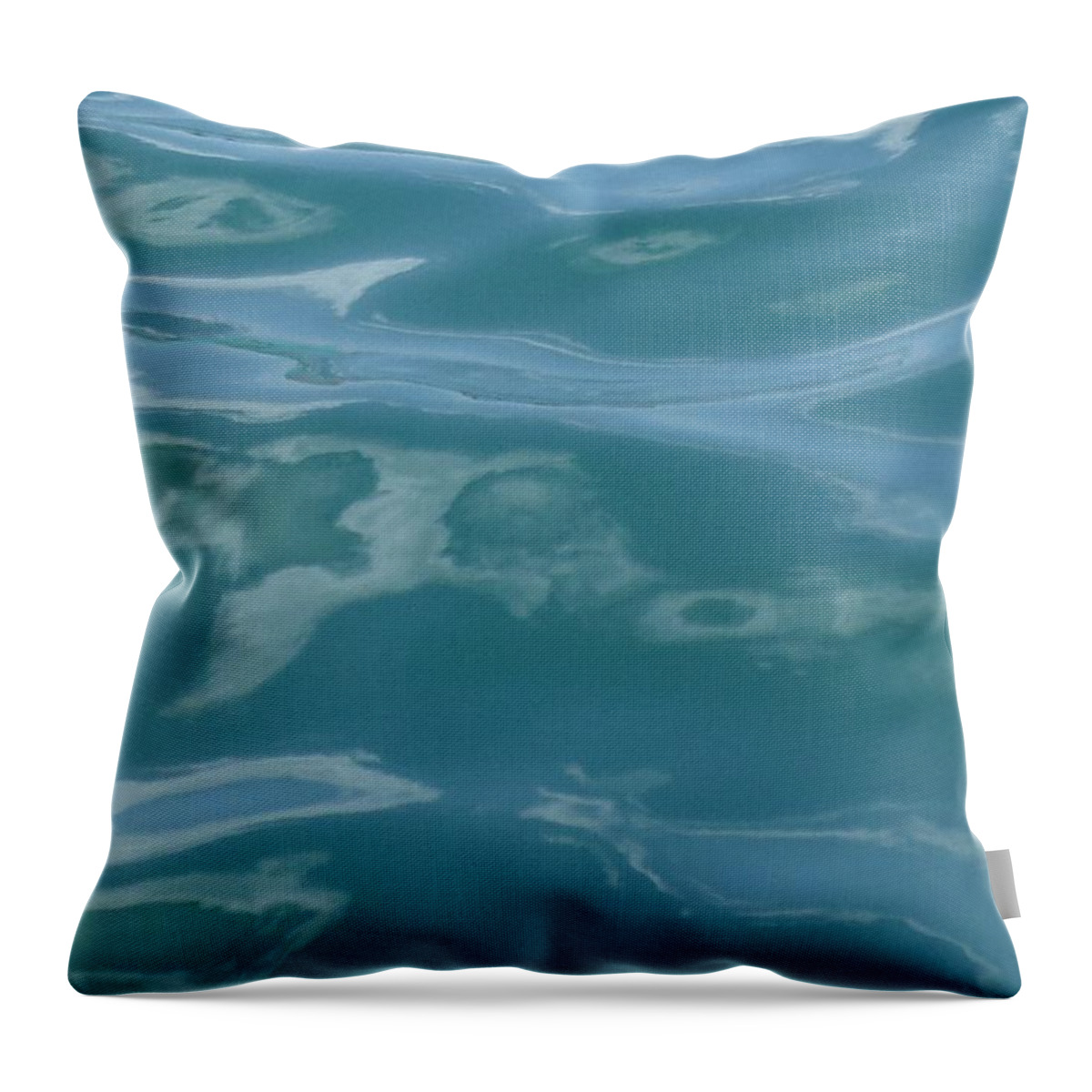 Multi Panel Throw Pillow featuring the photograph Colored Wave Natural Panel Three by Stephen Jorgensen