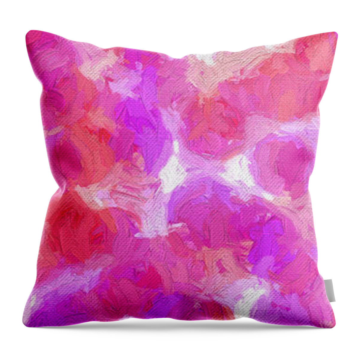 Andee Design Abstract Throw Pillow featuring the digital art Colorful Abstract 119 Panorama by Andee Design