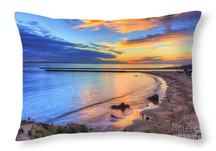 Colors Throw Pillow featuring the photograph Colorful Sky At Inspiration Point by Eddie Yerkish