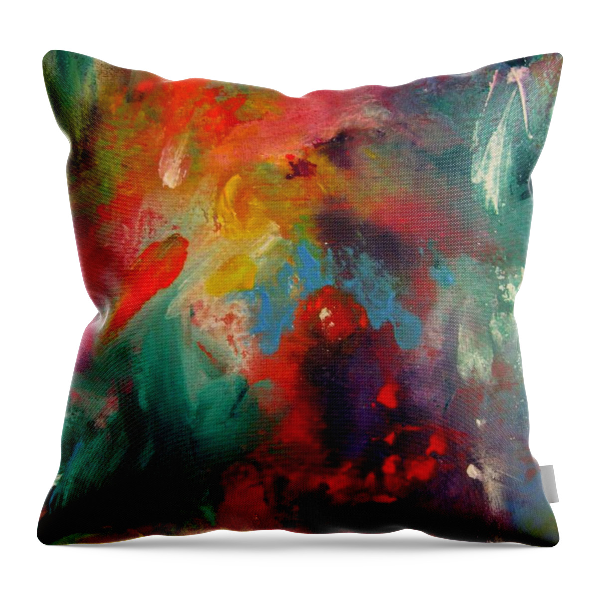 Energy Art Throw Pillow featuring the painting Colors 22 by Helen Kagan
