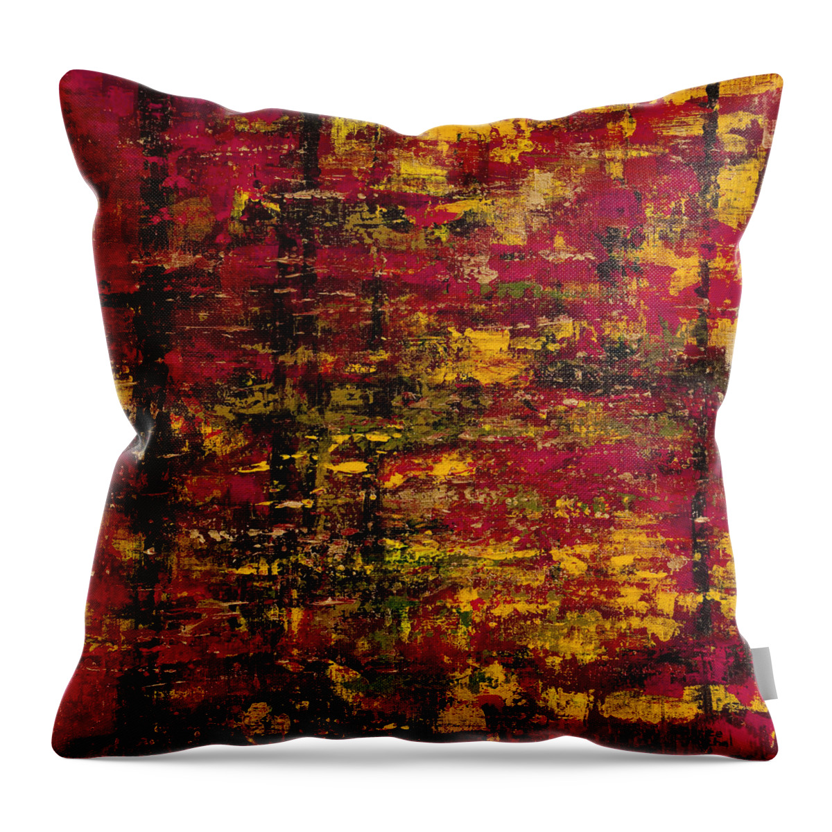 Autumn Colors Throw Pillow featuring the painting Colors of Autumn by Darice Machel McGuire