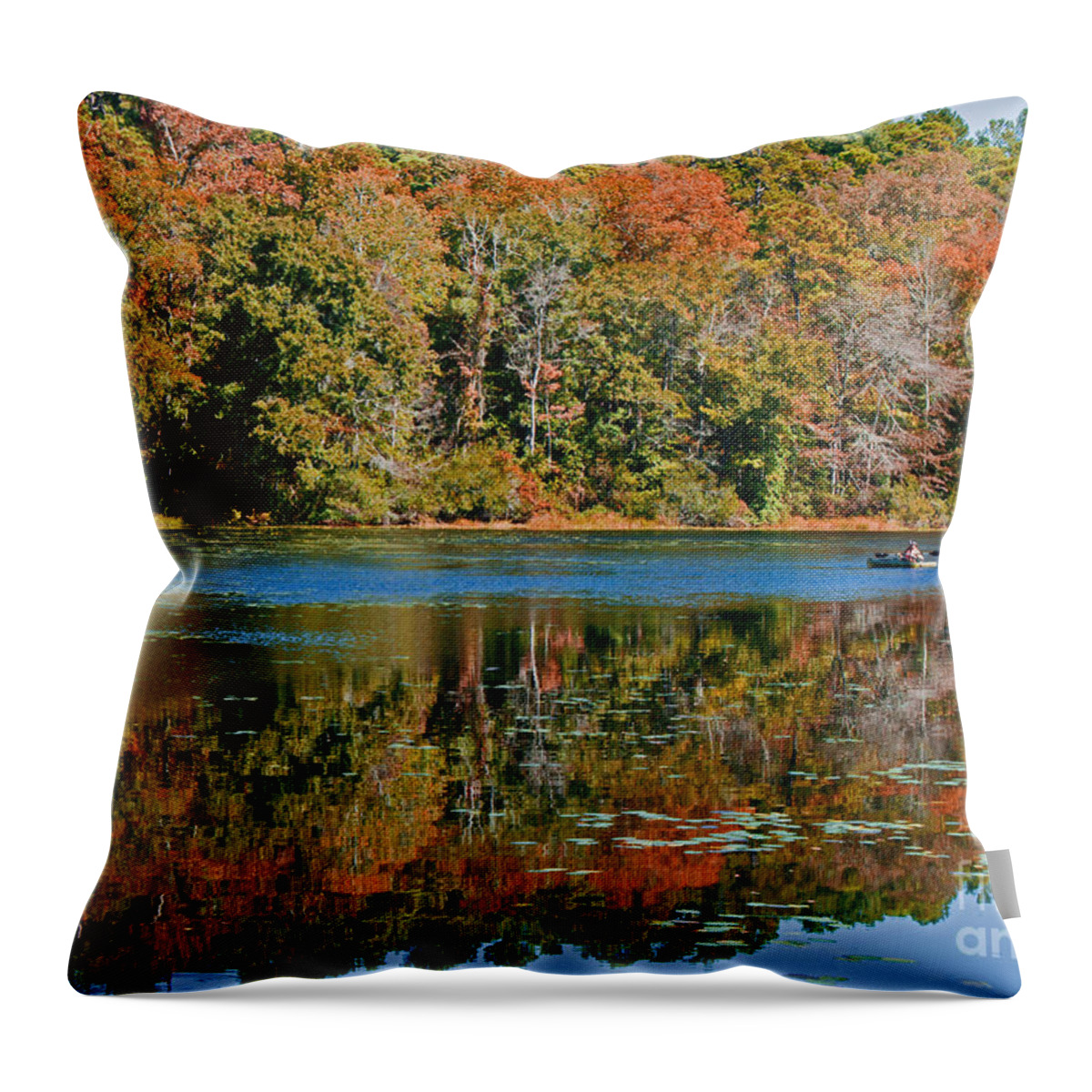 Fall Color Throw Pillow featuring the photograph Colors of Fall by Sandra Clark