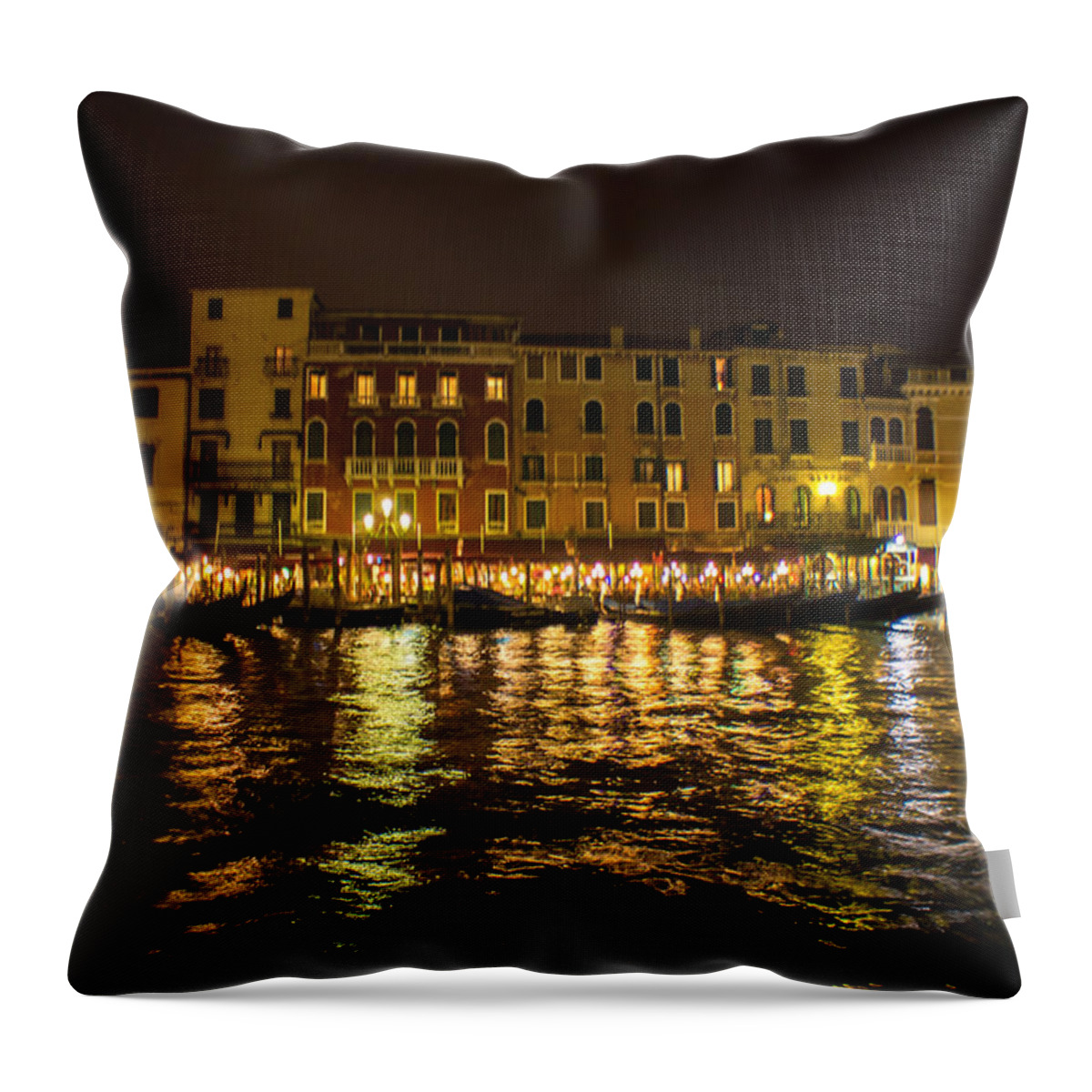 Venice Throw Pillow featuring the photograph Colors of Venice by Weir Here And There