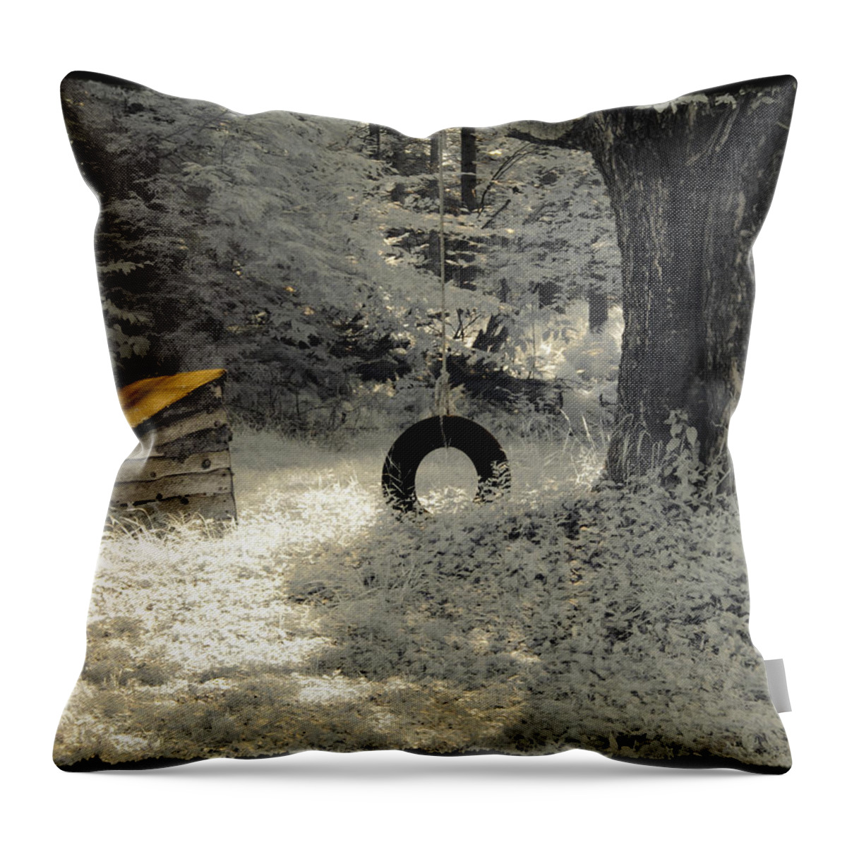 Backyard Throw Pillow featuring the photograph Come Out and Play by Luke Moore