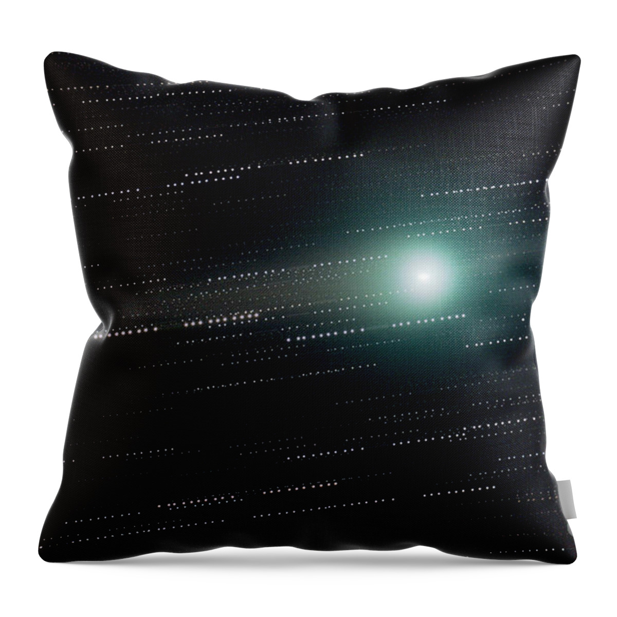 Astronomy Throw Pillow featuring the photograph Comet Lulin by John Chumack