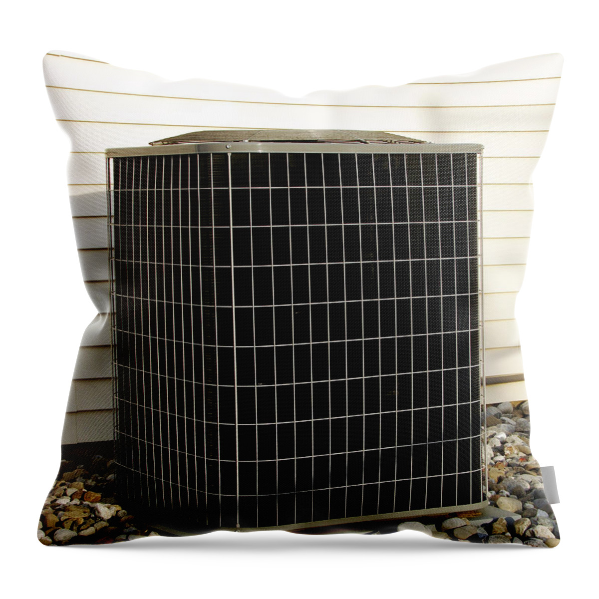 Air Throw Pillow featuring the photograph Condenser by Olivier Le Queinec