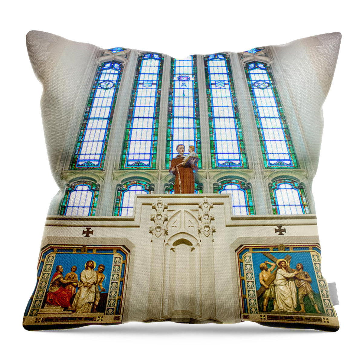 Spiritual Throw Pillow featuring the photograph Condemned by Sennie Pierson