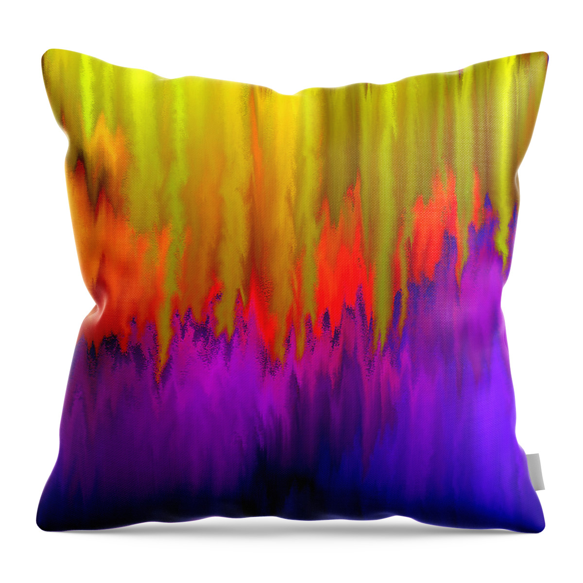 Consciousness Rising Throw Pillow featuring the mixed media Consciousness Rising by Carl Hunter