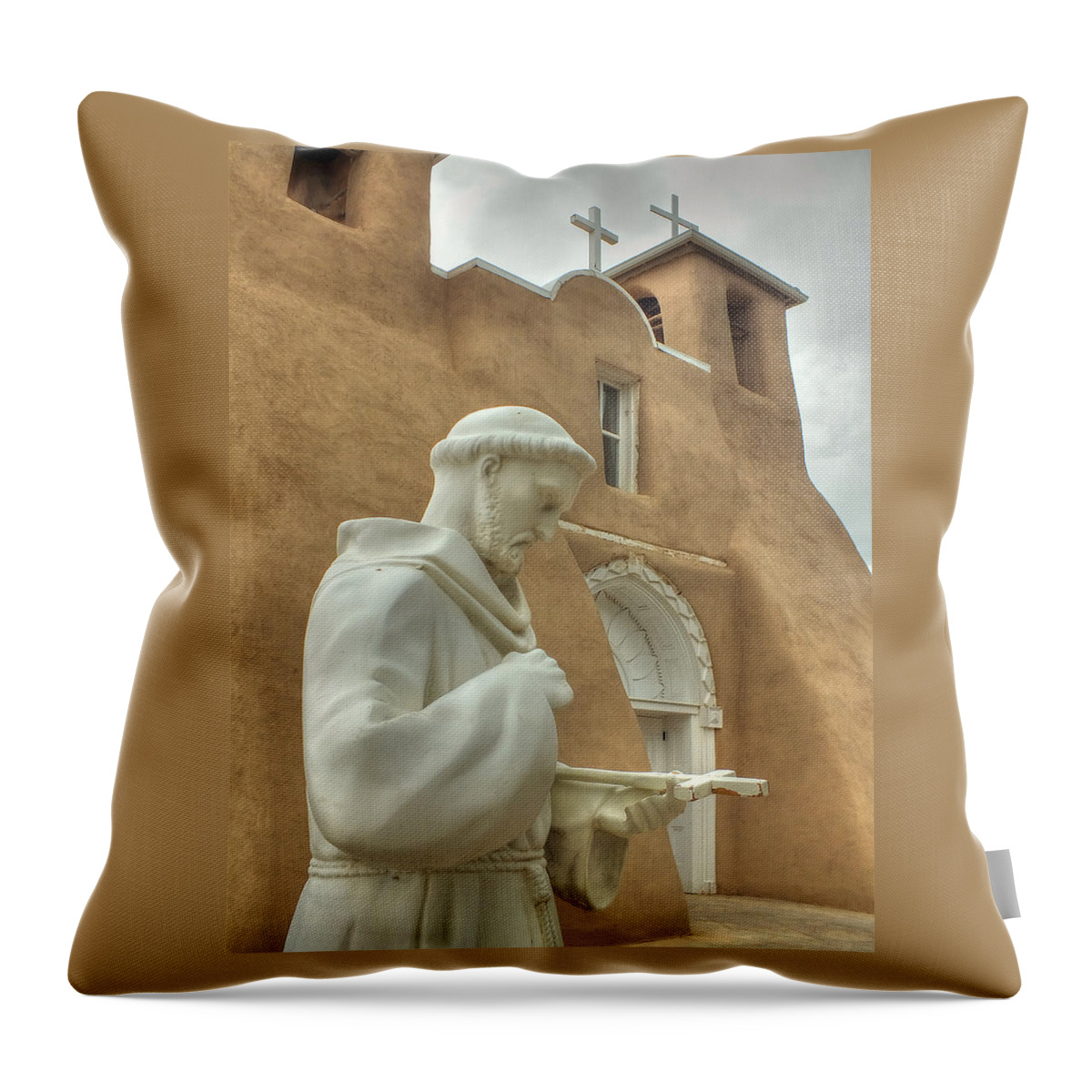 Catholic Throw Pillow featuring the photograph Contemplation by Lucinda Walter