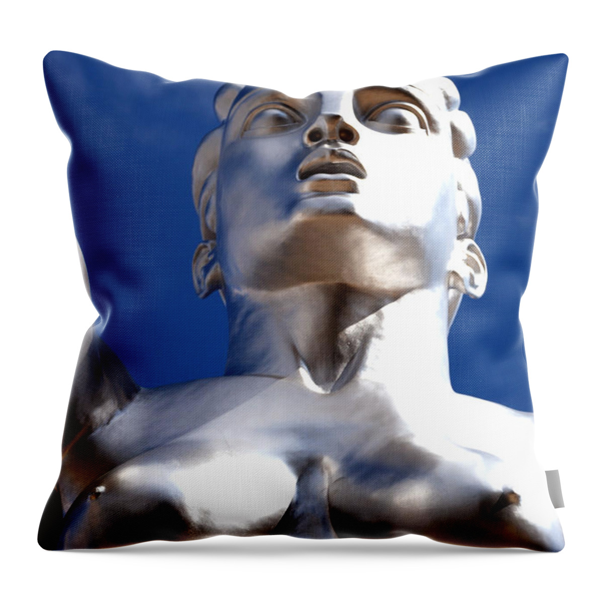 Bust Throw Pillow featuring the photograph Contralto 14 by Norma Brock
