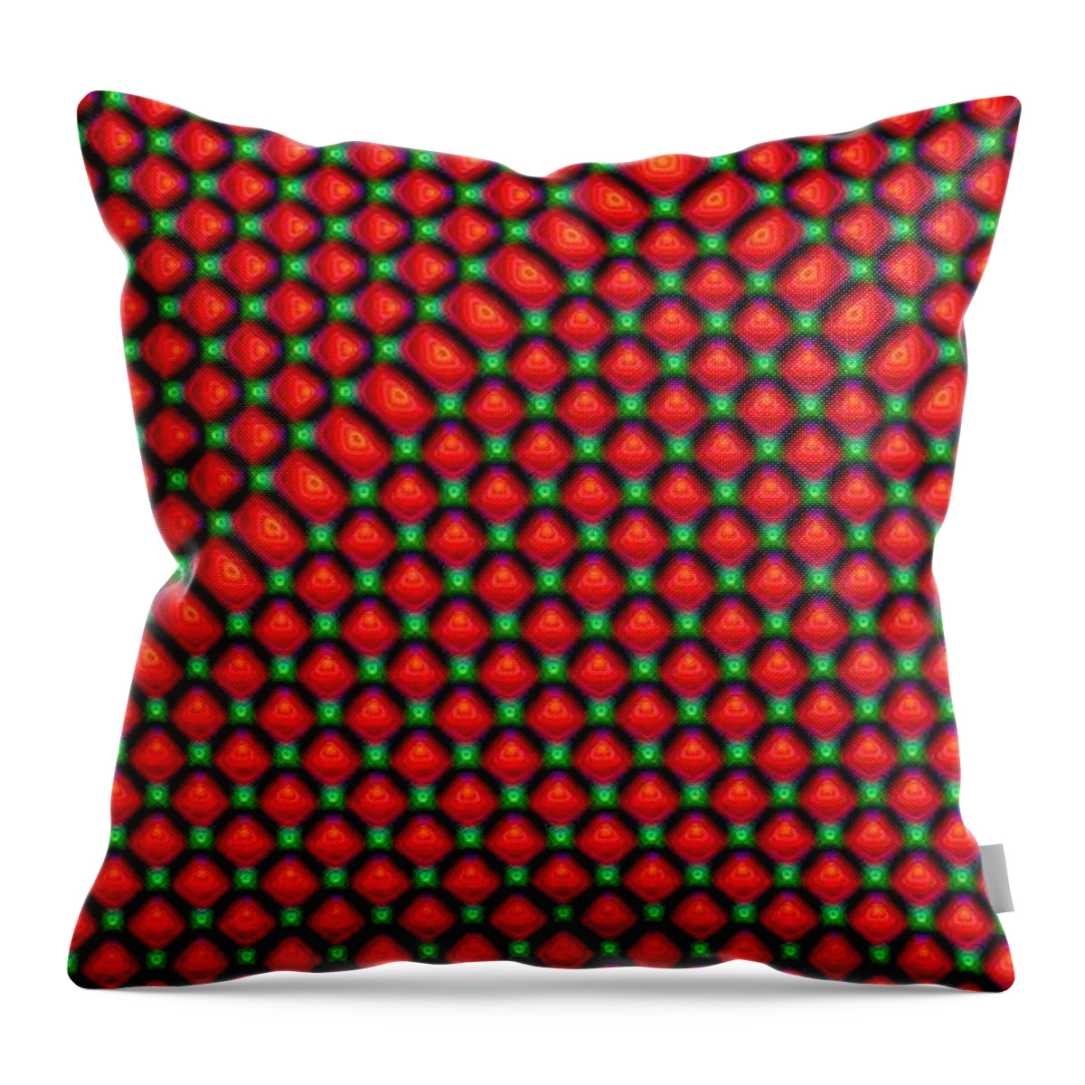 Abstract Throw Pillow featuring the digital art Corner by Ronald Bissett