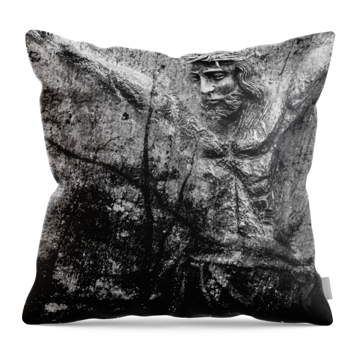 Composite Throw Pillow featuring the photograph Cornerstone by Michael Arend