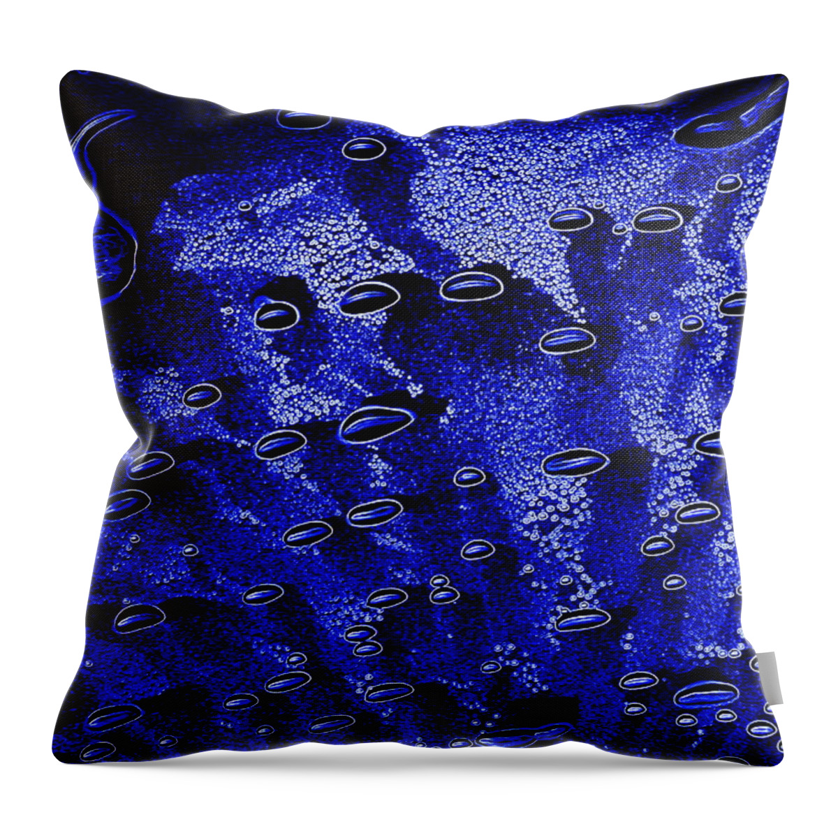 Cosmic Throw Pillow featuring the photograph Cosmic Series 002 - Tiny Bubbles by Larry Ward
