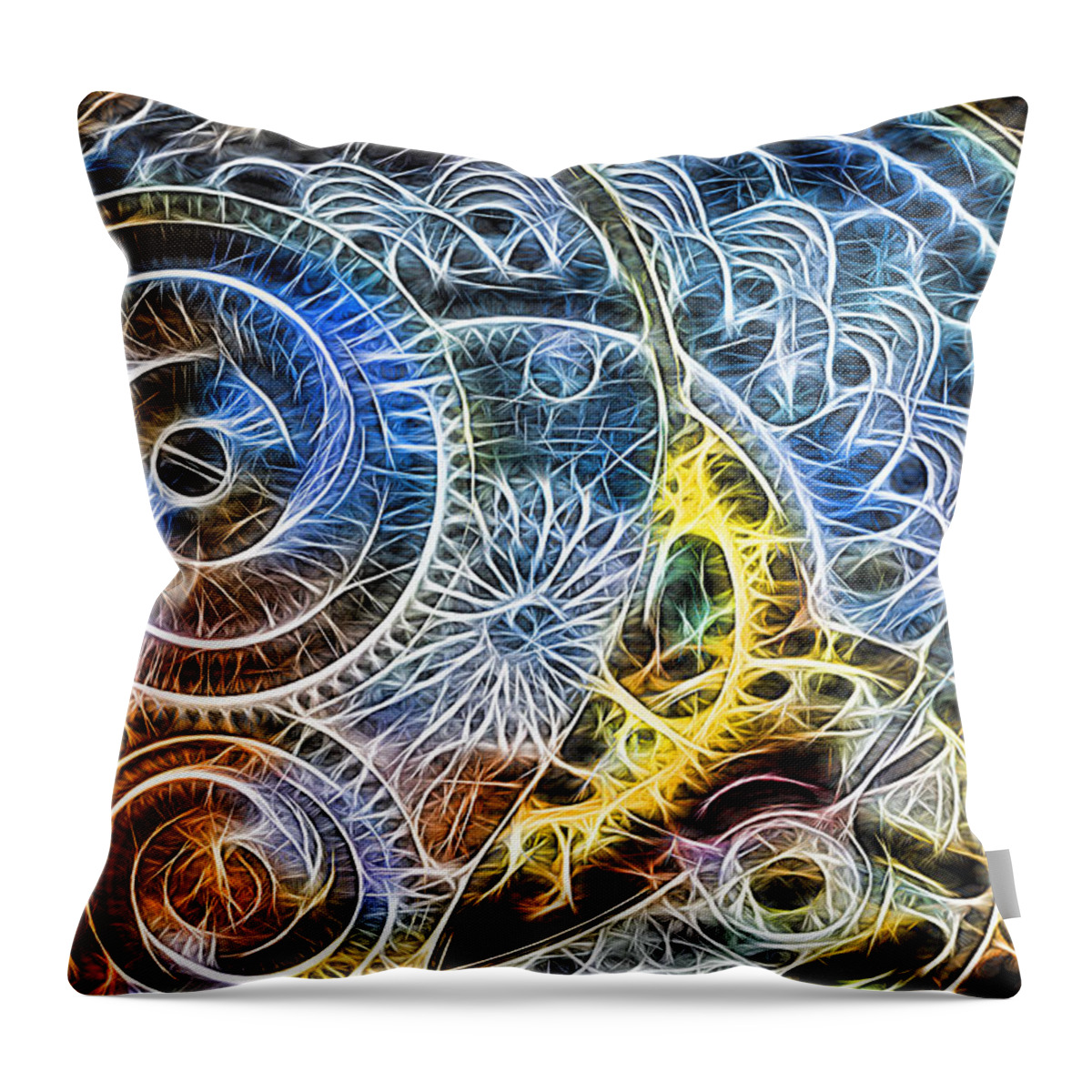 Abstract Throw Pillow featuring the digital art Cosmo by Ches Black