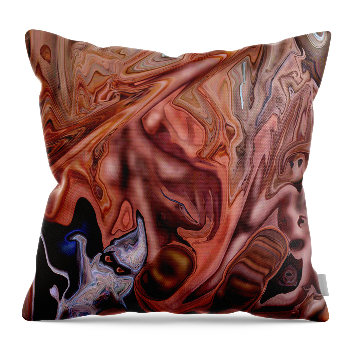 Digital Painting Throw Pillow featuring the digital art Courthouse Architects by Paul Anderson