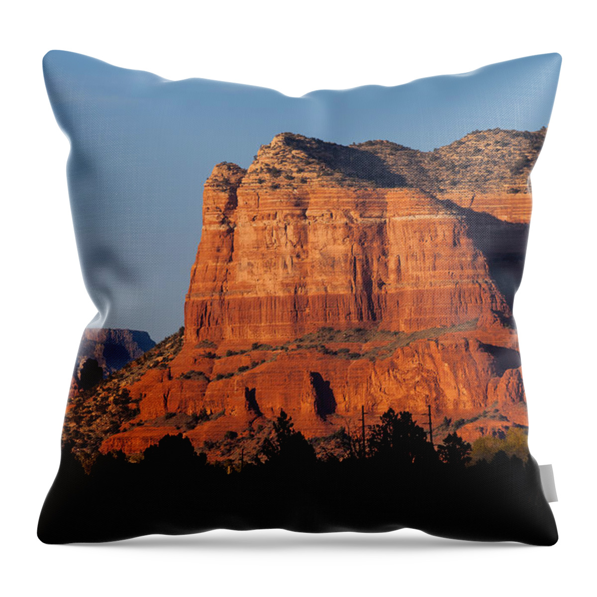  Throw Pillow featuring the photograph Courthouse Butte by Ed Gleichman