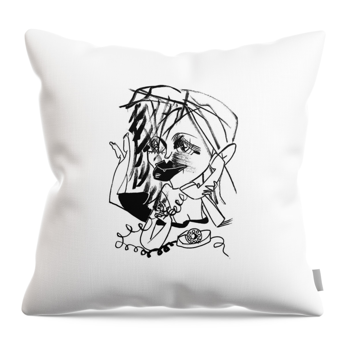 Courtney Love Throw Pillow