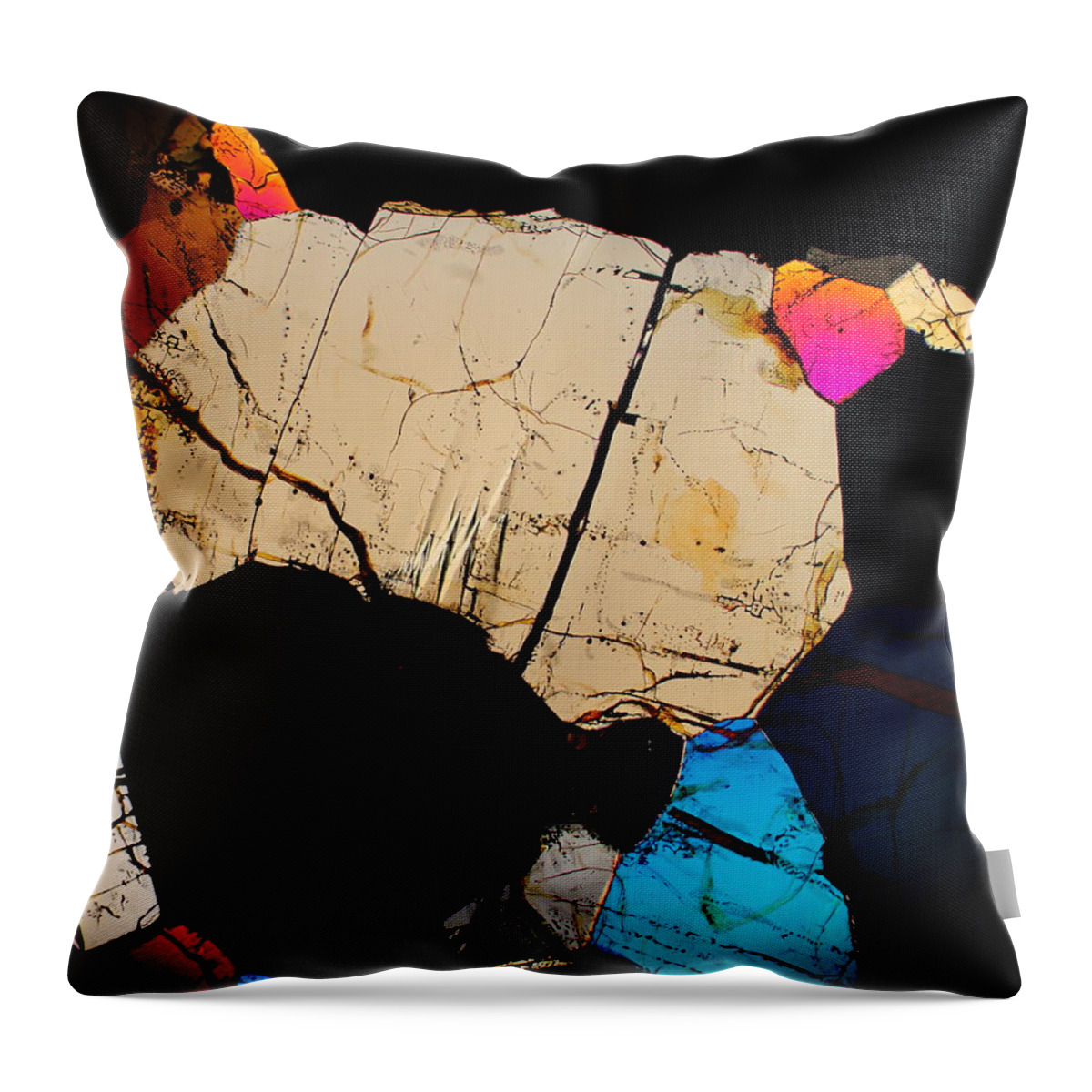 Meteorites Throw Pillow featuring the photograph Crab Walk by Hodges Jeffery