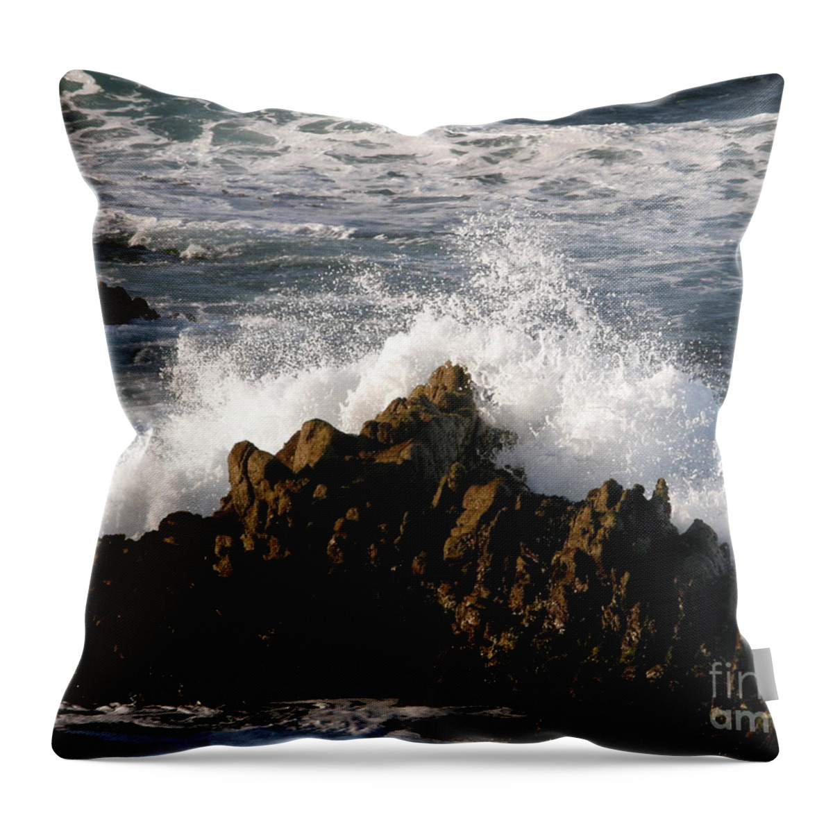 Wave Throw Pillow featuring the photograph Crashing Wave by Bev Conover