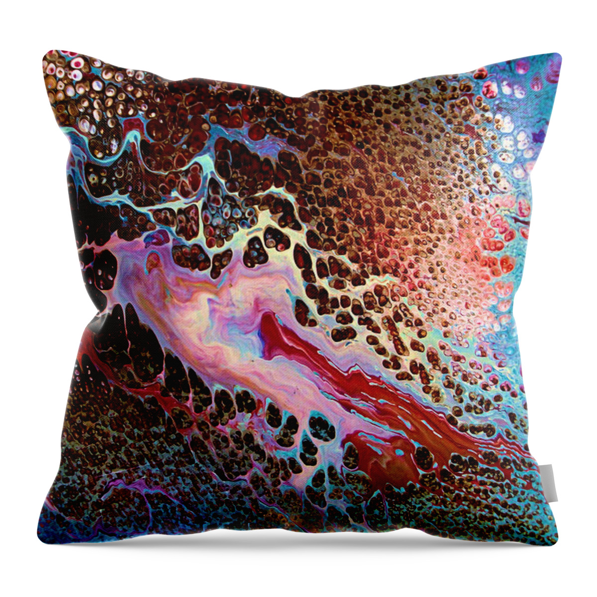 Creative Energy Throw Pillow featuring the painting Creative Energy by Natalie Holland