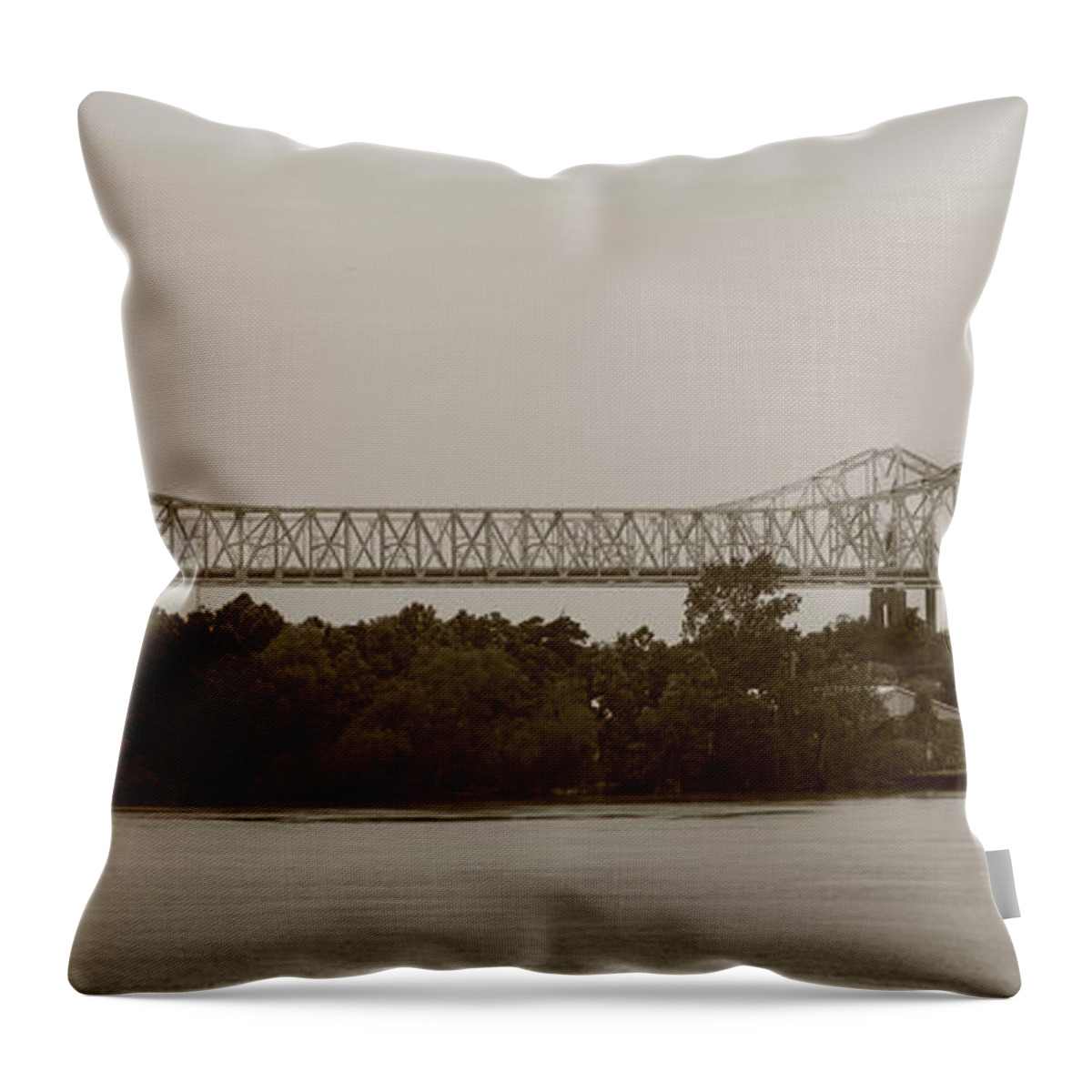 New Orleans Throw Pillow featuring the photograph Crescent City Connection by Andre Turner