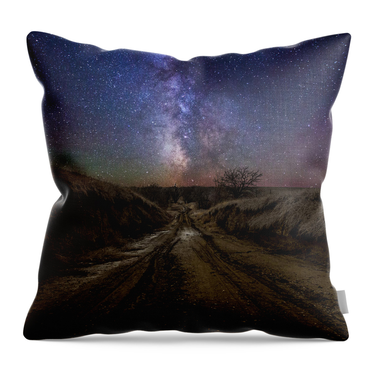  Throw Pillow featuring the photograph Crossroads to Creation by Aaron J Groen