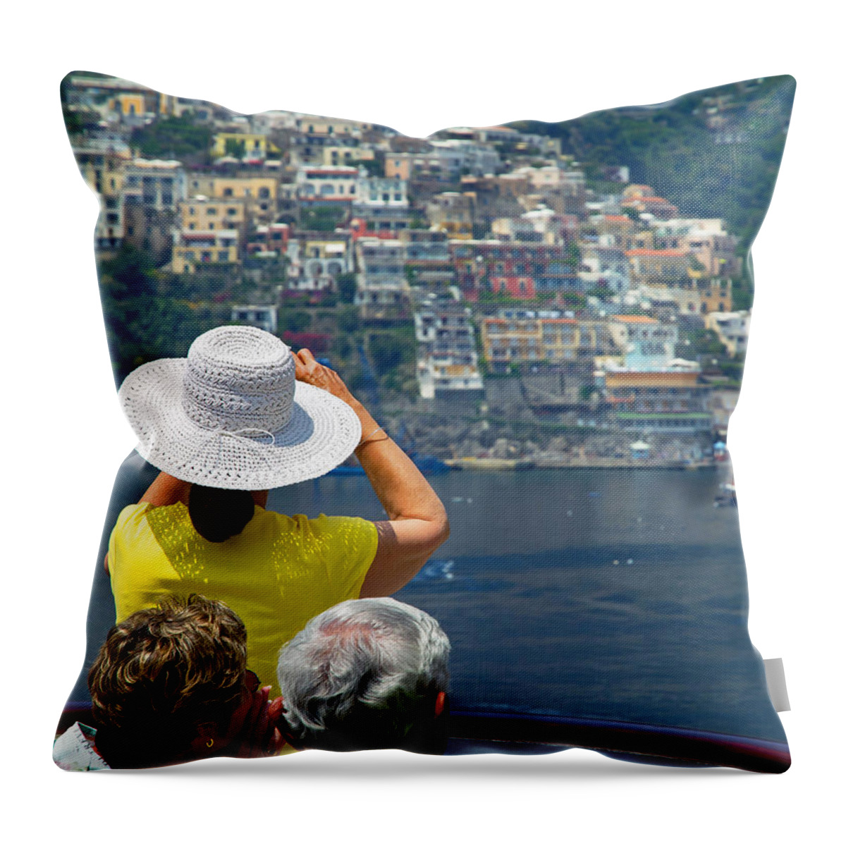 Sorrento Throw Pillow featuring the photograph Cruising the Amalfi Coast by Keith Armstrong