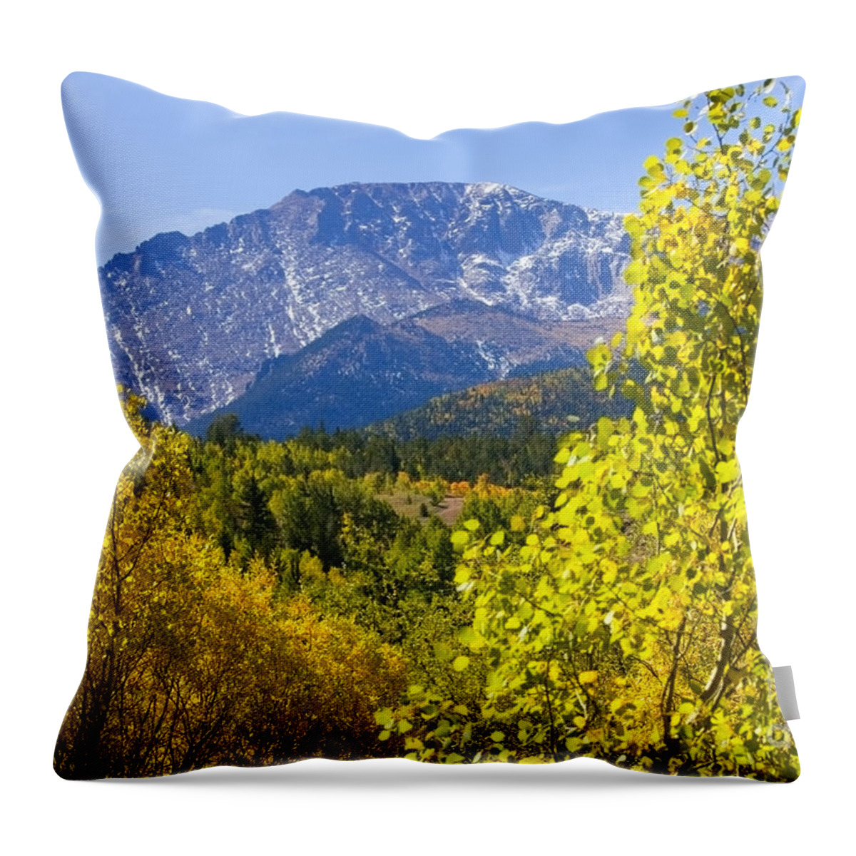 Autumn Throw Pillow featuring the photograph Crystal Creek Autumn by Steven Krull