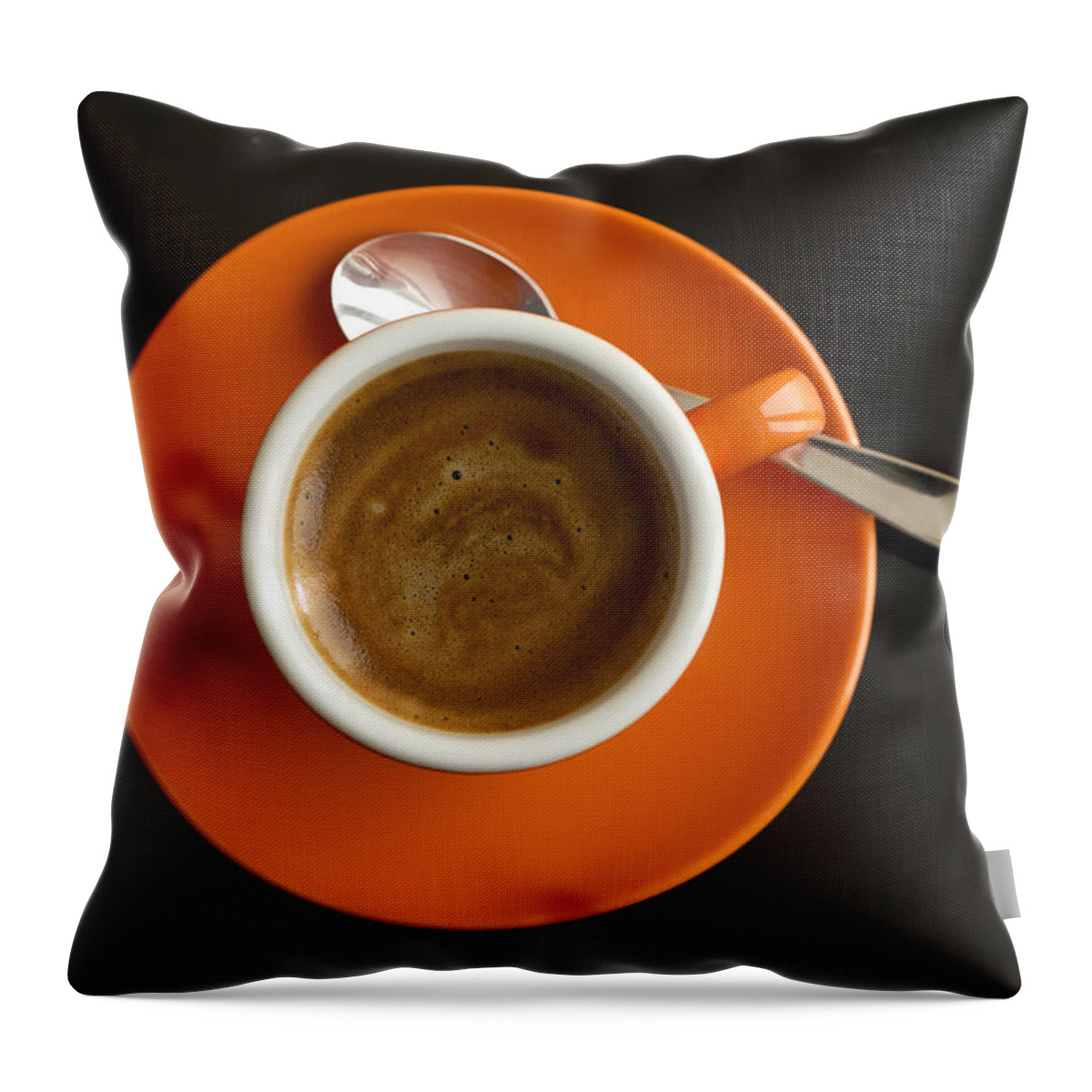 Coffee Throw Pillow featuring the photograph Cup of Coffee by Chevy Fleet