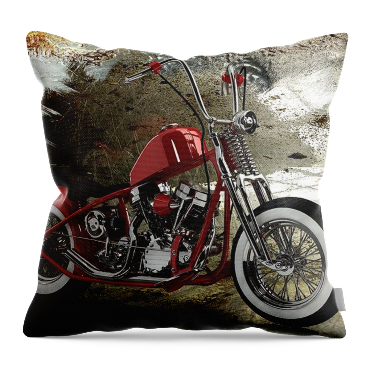 Bobber Throw Pillow featuring the digital art Custom Red Bobber by Louis Ferreira