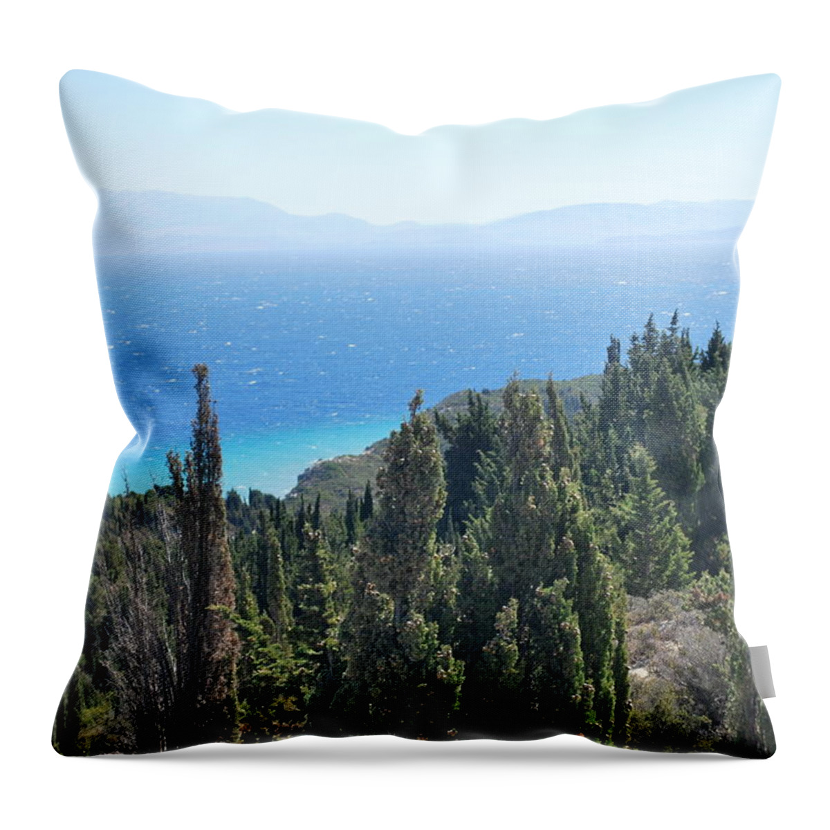  Throw Pillow featuring the photograph Cypress 2 by George Katechis
