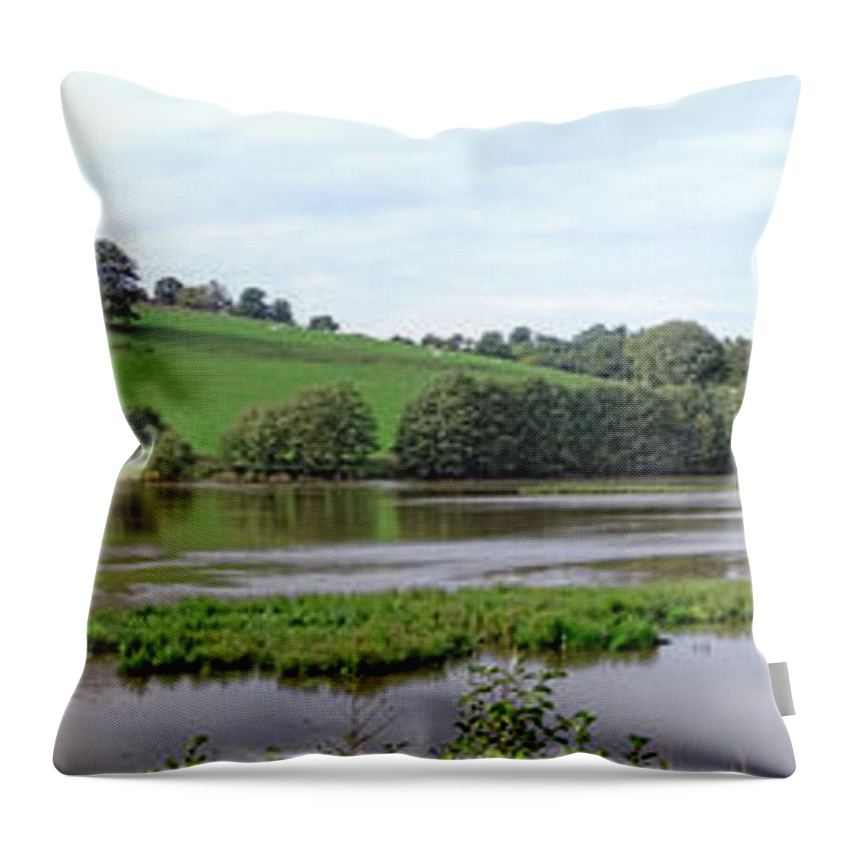 France Throw Pillow featuring the photograph Dam Wide by Olivier Le Queinec