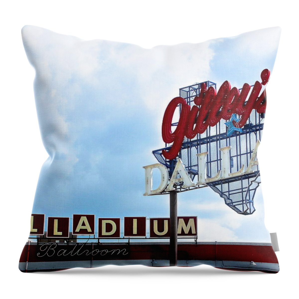 Dallas Throw Pillow featuring the photograph Dancing in Dallas by Norma Brock