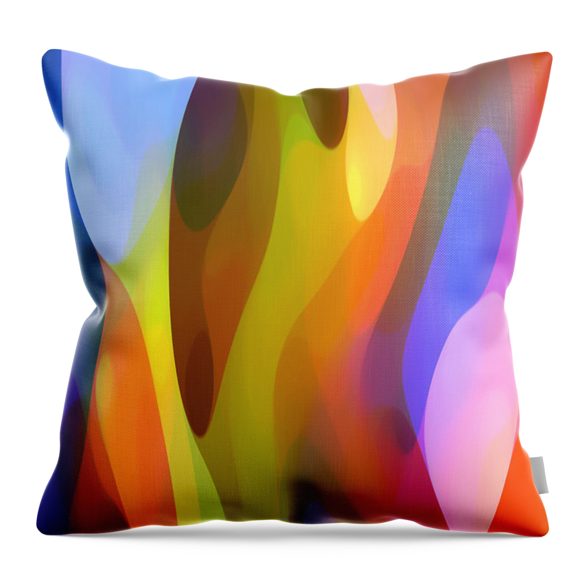 Abstract Art Throw Pillow featuring the painting Dappled Light 3 by Amy Vangsgard