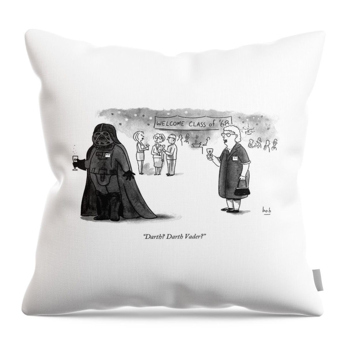 Darth? Darth Vader? Throw Pillow