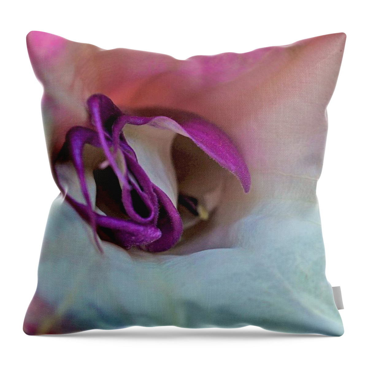 Datura Throw Pillow featuring the photograph Datura by TK Goforth