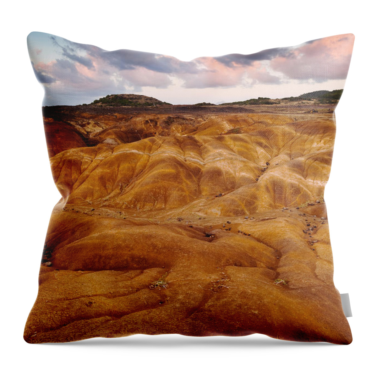 Landscape Throw Pillow featuring the photograph Dawn on the savane by Matteo Colombo