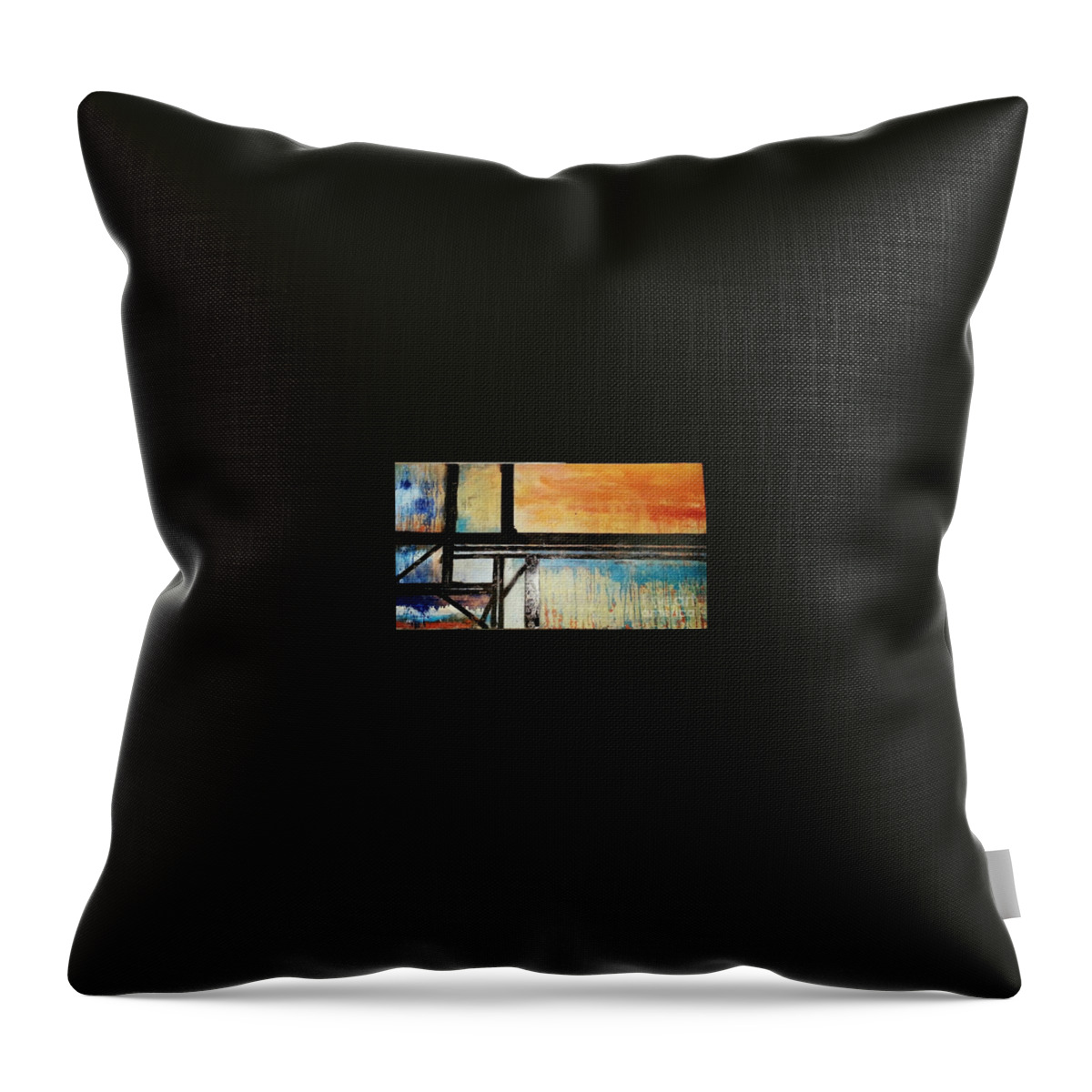  Throw Pillow featuring the painting Dawn Patrol by Milisa Miner