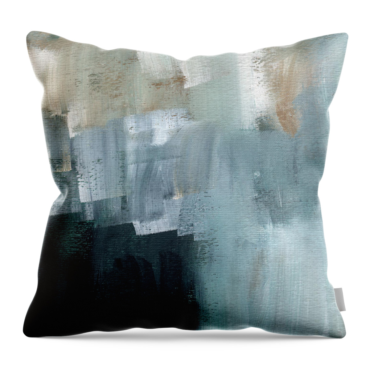 Abstract Art Throw Pillow featuring the painting Days Like This - Abstract Painting by Linda Woods