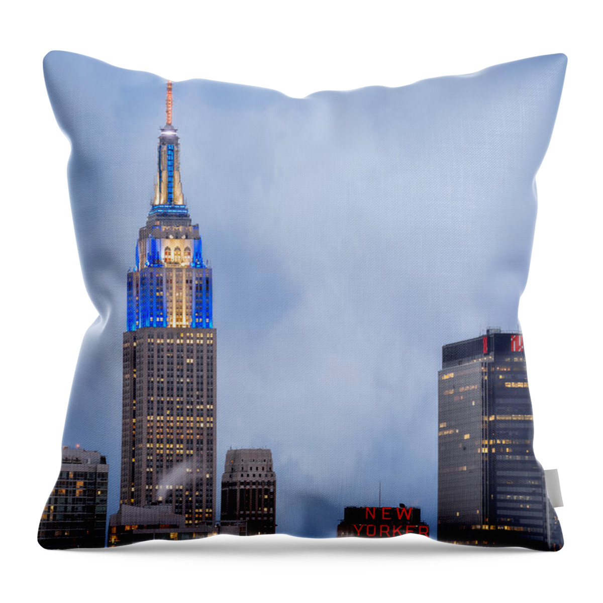 2014 Throw Pillow featuring the photograph Days of Hanukkah in New York City by Eduard Moldoveanu