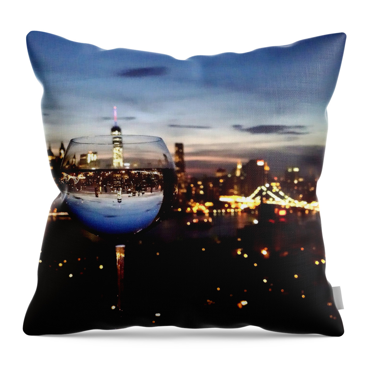 Skyline Throw Pillow featuring the photograph Dazzle ... Entertain ... Amaze by Natasha Marco