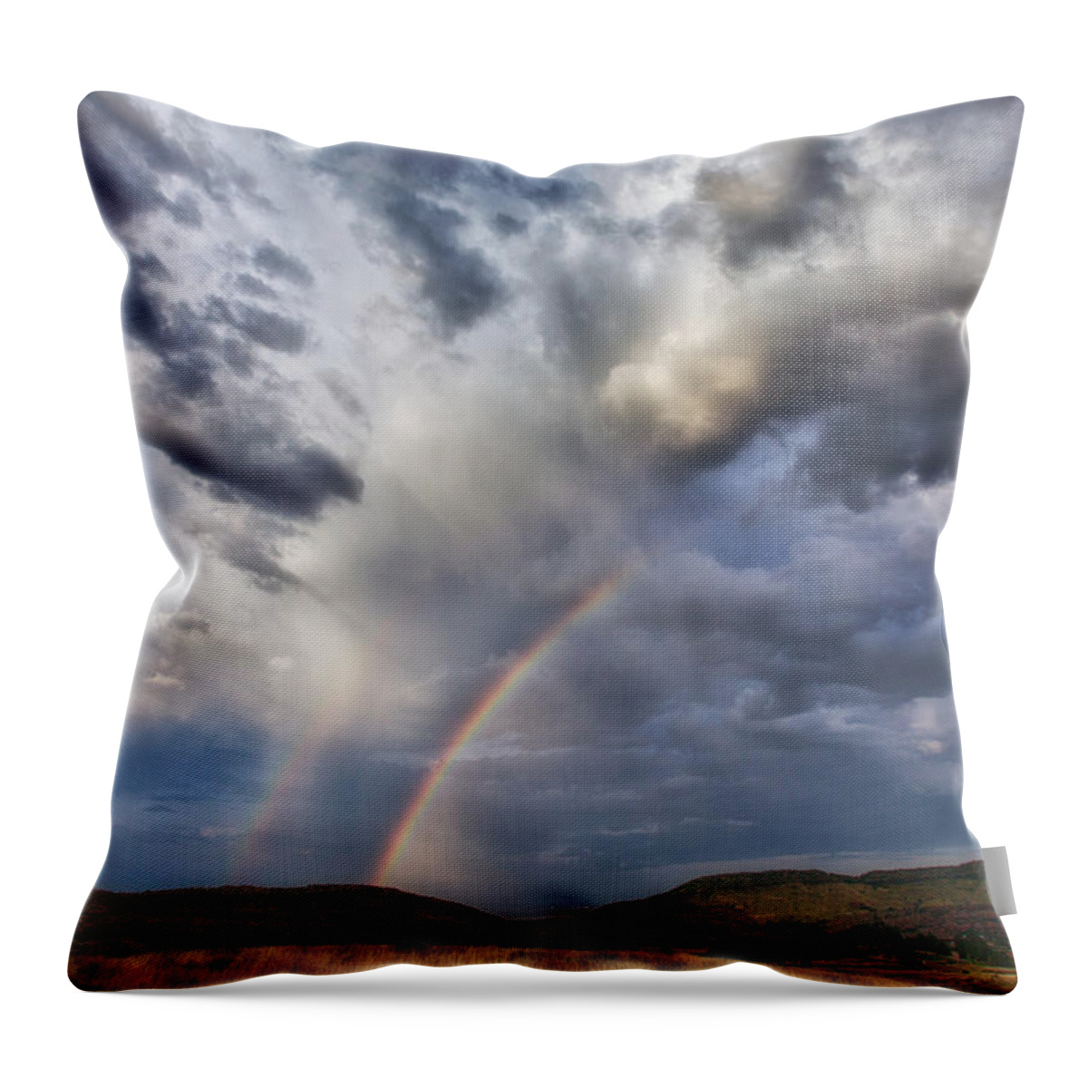 Storm Throw Pillow featuring the photograph Deer Creek Storm by Darren White