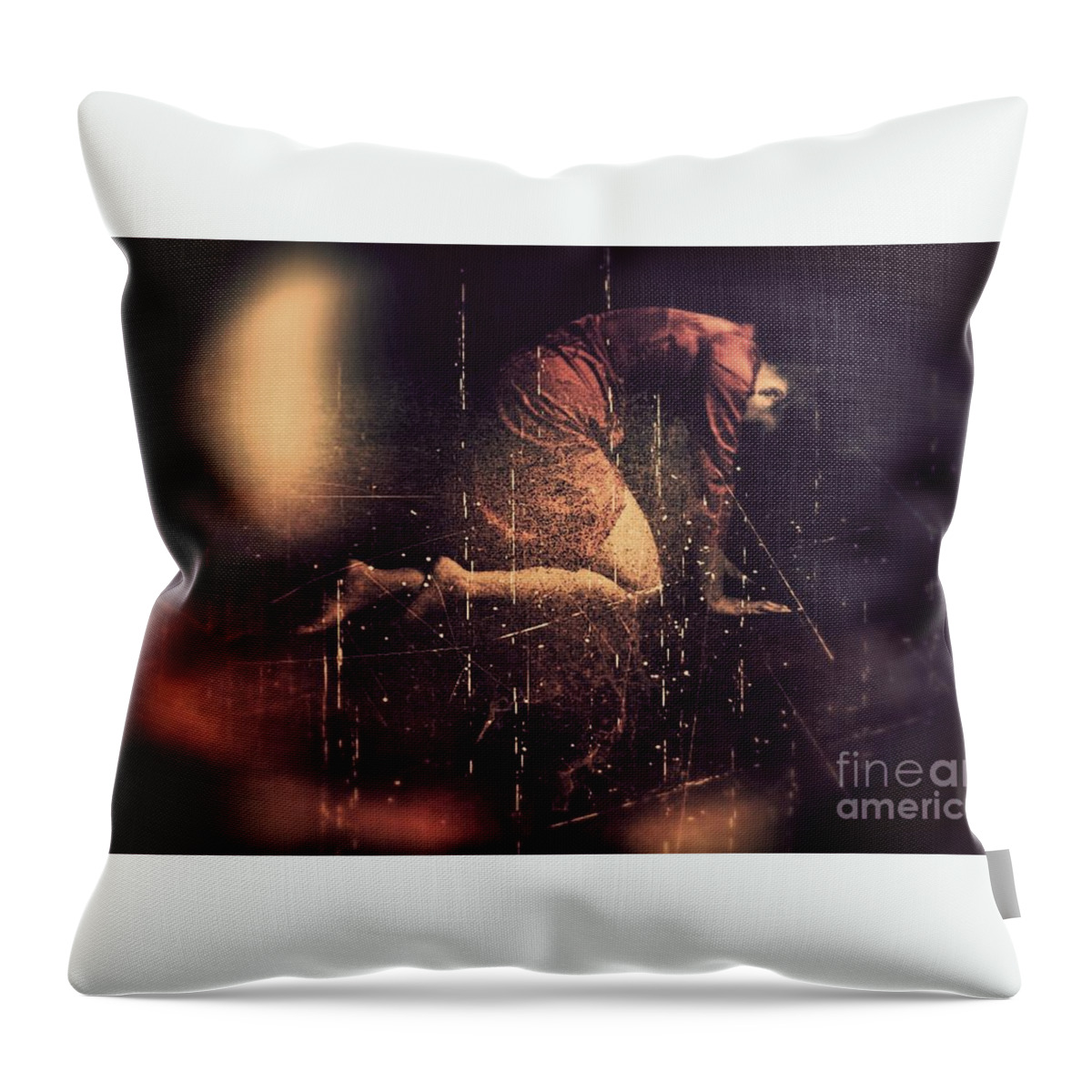 Throw Pillow featuring the photograph Defeated by Jessica S