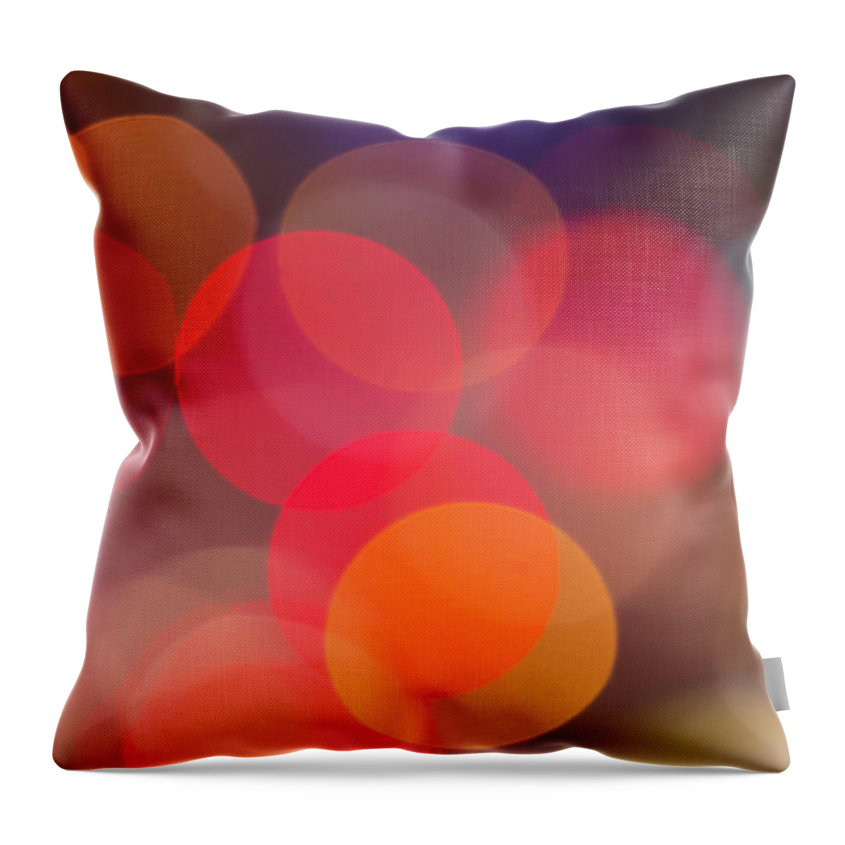 Lens Flare Throw Pillow featuring the photograph Defocused Lights, Manila by Stuart Dee