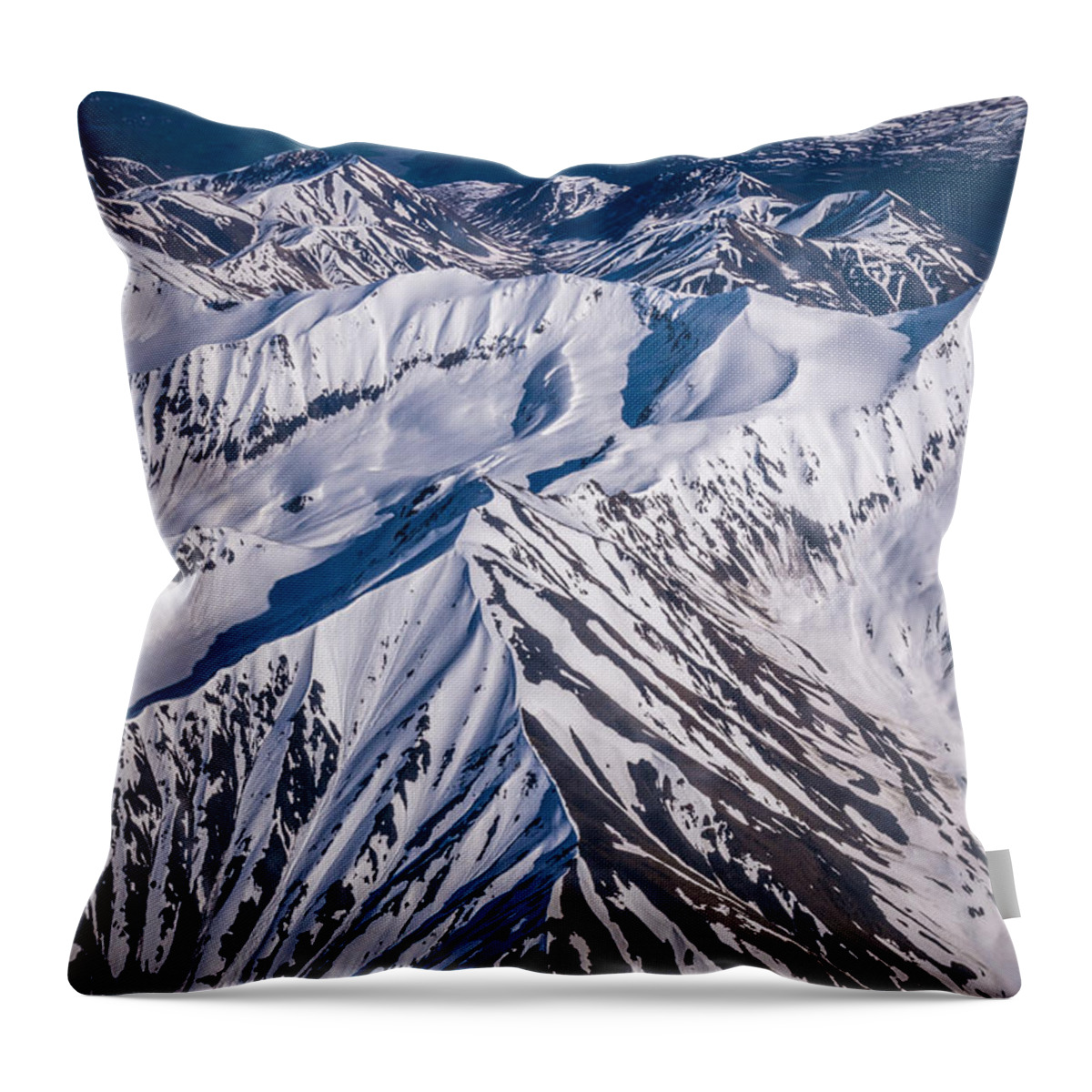 Alaska Throw Pillow featuring the photograph Stunning Snowscape by Joan Wallner