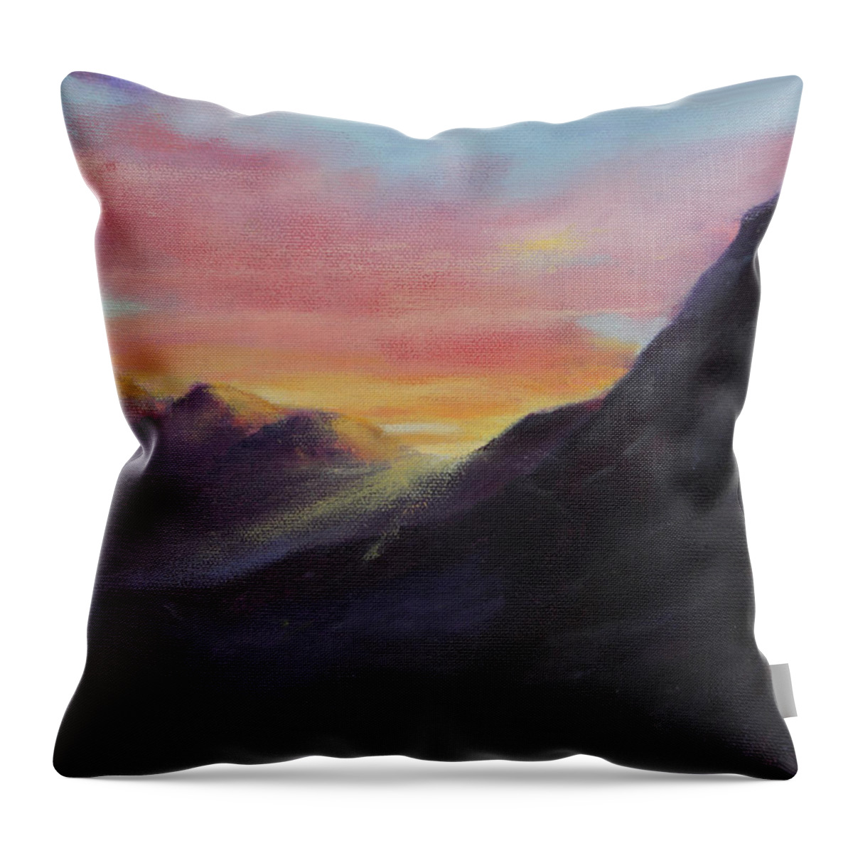 D￿r Throw Pillow featuring the painting Easter Sunrise by Maria Hunt