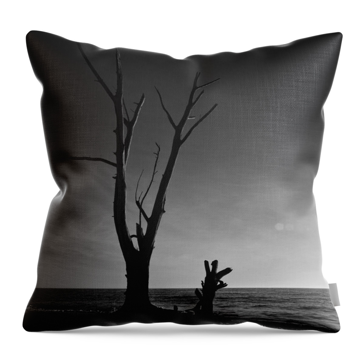 Florida Throw Pillow featuring the photograph Deserted Beach Sunset by Bradley R Youngberg